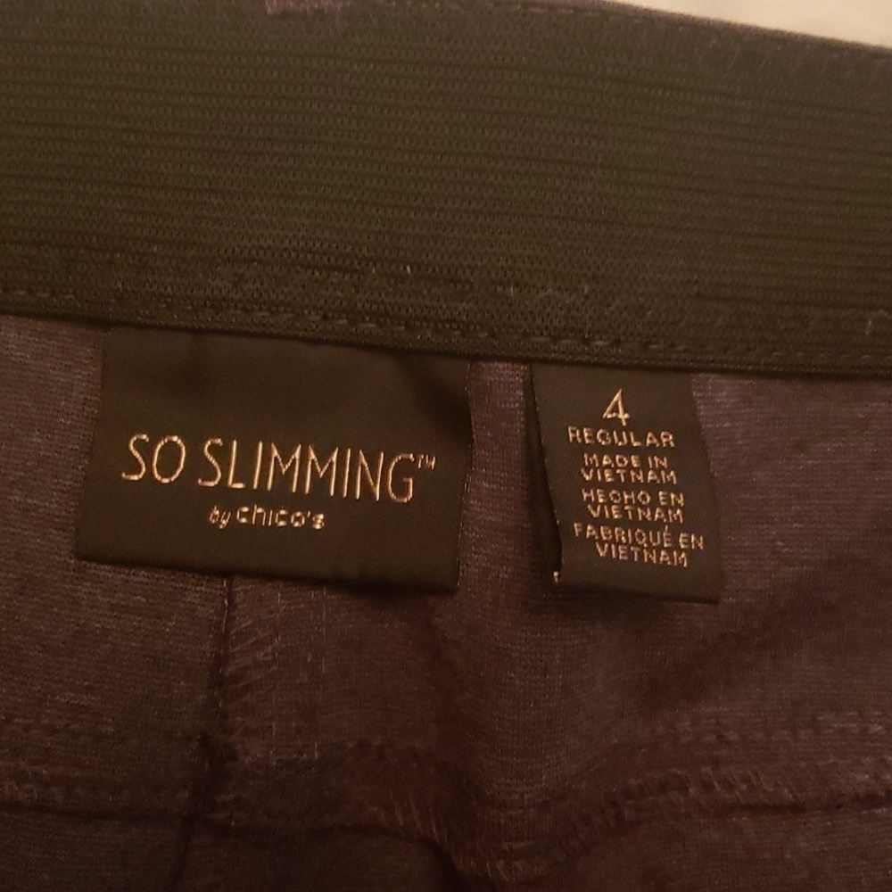 Chico's So Slimming grey pant - Picture 2 of 7
